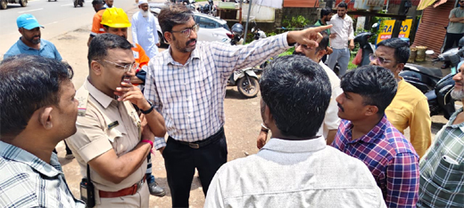 NHAI service road work
